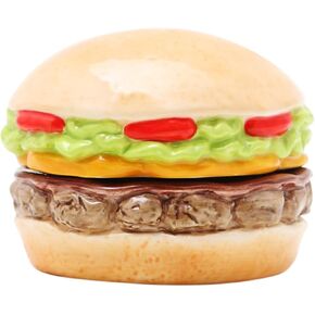 Stacked Cheeseburger in Paradise Burger Magnetic Salt & Pepper Shaker Set S/P