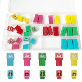 30PCS Car Fuses Assortment Kit,Automotive Tall/Standard and Low Profile Box Shaped Fuse Kit(20A, 30A, 40A, 50A, 60A),Replacement Fuses for Car/RV/Truck/Motorcycle/Boat