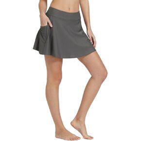 BALEAF Women's High Waisted Swim Skirt Bikini Tankini Bottom with Side Pocket