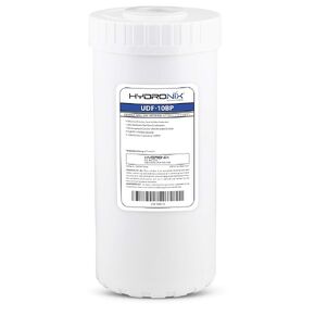 Hydronix UDF-10BP Coconut Shell GAC Water Filter for Whole House Commercial or Industrial 4.5" x 10"