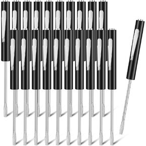 30 Pcs Pocket Screwdriver Mini Tops and Pocket Clips Magnetic Slotted Screwdriver Pocket with Magnet Small Slotted Screw Driver for Mechanical Electrician Technician Repair Tool(Blue)