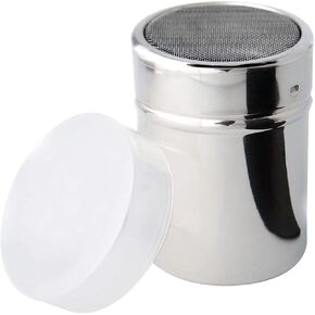 Cuisinox Stainless Steel Chocolate/Icing Sugar/Cocoa Powder/ Shaker Duster Coffee Stencils Cappuccino Latte Art, 3.5" x 2.7"