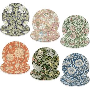 AnyDesign 60Pcs Vintage Wildfloral Paper Plates Colorful Wildflower Disposable Plates 9 Inch Floral Decorative Dinner Plates for Party Tableware Supplies Table Decor, 6 Designs