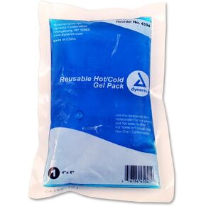 Dynarex 4504 Reusable Hot/Cold Gel Pack, 4" x 6", Pack of 24