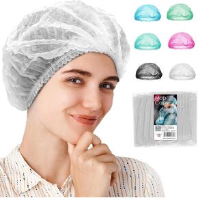 EZGOODZ Disposable Bouffant Caps Medical. Spunbond Polypropylene Disposable Surgical Cap. Disposable Hair Covers for Nurses