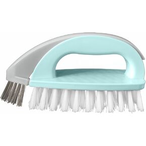 Detachable Cleaning Brush Handheld Brush Gap Brush Stiff Heavy-Duty Scrub Brush for Tile,Carpet,Bathroom Tubs,Grout,Blinds,Carpet,Shoes,Kitchen Sink (Blue)