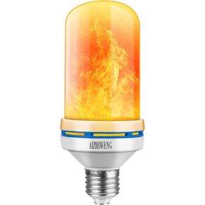 LED Flame Light Bulbs, 4 Modes Fire Light Bulbs, E26 Base Flame Bulb, Christmas Decorations Outdoor Indoor Home, Christmas Lights Bulbs (Blue, 2 Pack)