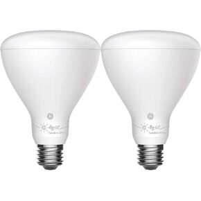GE Lighting CYNC Smart Flood Light Bulbs, Bluetooth Enabled, Tunable White, Alexa and Google Assistant Compatible, Cool and Warm White (2 Pack), Packaging May Vary
