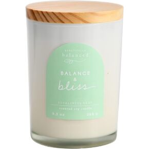 Scented Lidded Glass Soy Candle, Balance + Bliss, 9.3 oz. in Saudi Arabia