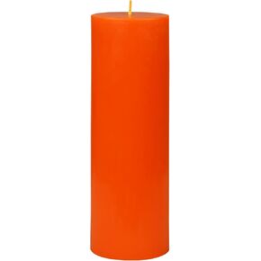 Pillar Candle, 3 by 9-Inch, Orange