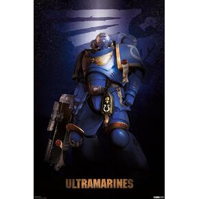 Trends International Warhammer 40K - Ultramarine Wall Poster, 22.37" x 34.00", Premium Unframed Version