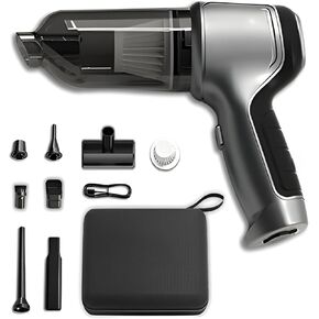 Portable 3-in-1 car Vacuum Cleaner with Vacuum 12000 pa Suction, 120w high Power brushless Motor and Type-c Interface - Durable and Convenient for car and Home Cleaning