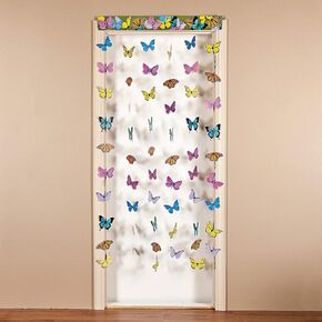 Fun Express Butterfly Hanging Doorway Curtain (6 feet long) Classroom and Party Decor