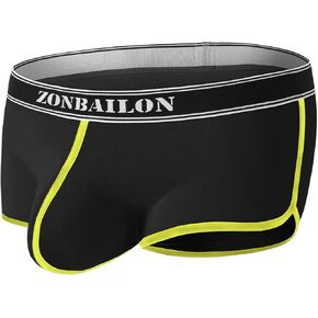 Men's Ball Pouch Bulge Enhancing Boxer Briefs Mesh Breathable Underwear