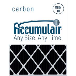 Accumulair Carbon 14x25x1 (13.5x24.5) Odor eliminating Air Filter/Furnace Filter