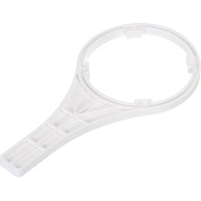 MECCANIXITY Water Filter Housing Wrench, Plastic, White, Fits 10-Inch, 240mm x 97 x 121mm (ID x OD)