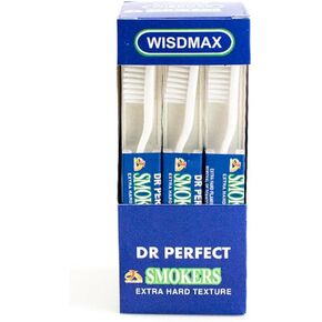 Adult Smoker's Toothbrush Super Hard Firm Bristles (12)
