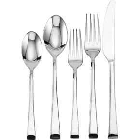 Mikasa Rockford 18/10 Stainless Steel, 20-Piece Flatware Set, Service for 4, Silver