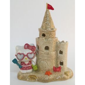 Blue Sky Clayworks Hello Kitty Sand Castle Tea Light Candle House, 6-inch Height, Tabletop Decoration, 23456