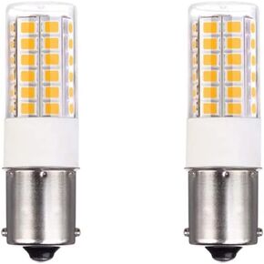 BA15s Single Contact Bayonet LED 12V S8 1141 1156 LED Light Bulb 3W 2700K-3000K for Outdoor Landscape Lighting Path Deck Lights RV Lights Warm Color 6pcs