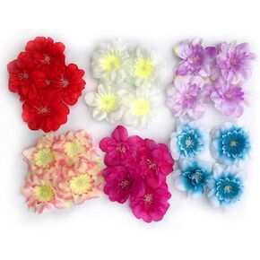 Tassel Toppers Delphinium Flower Heads - Peel and Stick Flat Back Flowers - Flowers, Floral Stickers, Adhesive, Stick-On for Arts and Crafts Projects