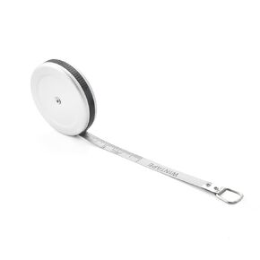 Mini Square Tape Measure, Small Retractable Nylon Coated Dual Sided 80 Inch / 2 M Measuring Tape, Silver Measure Tape