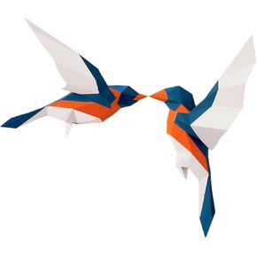 ORFOFE Origami Bird wall bird sculpture Creative Bird Decor paper birds for crafts papercraft animal head Coastal boho wedding decor Wall Decor Bird manual Accessories 3d Import jam