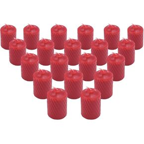 General Wax 15 Hour Scented Votive Candles 20 Candles Per Box with Texured Finish (Red Spice Scent) in Saudi Arabia