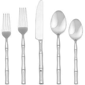 Hampton Forge Hampton Signature – Bamboo – 20 Piece Flatware Set, Service for 4