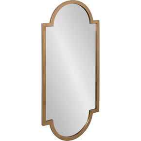 Kate and Laurel Jovie Modern Panel Wall Mirror, 20 x 42, Gold, Glam Decorative Mirror for Wall
