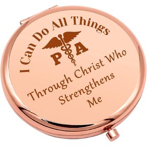 Physician Assistant Gift PA Graduation Gifts Appreciation Gifts Compact Mirror for PA Nurse Medical Student PA Student Gifts for Women Folding Makeup Mirror Easter Birthday Gifts