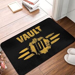 MATou Bathroom Doormat Welcome Doormat Fallout Game Mat Worn Vault 101 Balcony Indoor Entrance Door Mat Bath Rug Decorative Front Door Mats Kitchen Door Mats Porch Mats Home Decor 16 * 24in