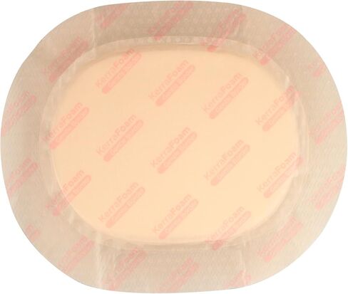 7" x 8" Oval Gentle Border Foam Dressing for Wound Care (CWL1135) - Aids Wound Healing by Absorbing and retaining Drainage While Being Gentle on The Surrounding Skin. (Box of 10) in Saudi Arabia