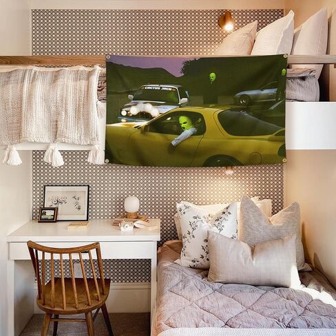 مغني الراب نسيج الألبوم غطاء نسيج 3x5 أقدام نسيج مضحك لغرفة رجل الكهف جدار ديكور الأعلام مع الحلقات النحاسية لتزيين غرفة النوم الكلية، في الهواء الطلق، الأطراف، المنزل، غرفة نوم، الديكور الداخلي in Kuwait