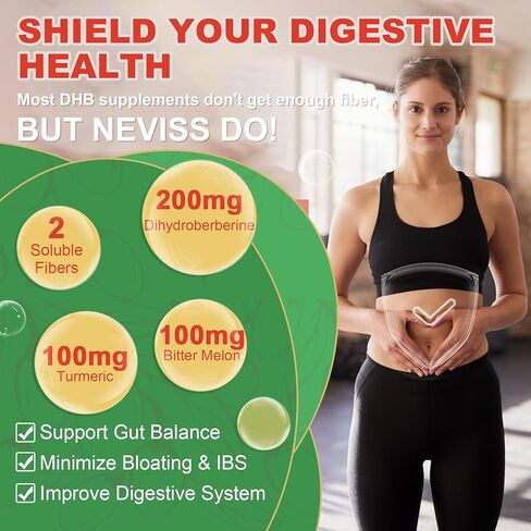 صمغ ثنائي هيدرو البربارين 200 مجم، امتصاص أكبر 5 مرات، مكمل ثنائي هيدرو بربارين مع قرفة سيلان، البطيخ المر، الكركم لدعم التمثيل الغذائي والهضم، خالي من السكر، آمن نباتي، عبوة من قطعتين in Kuwait