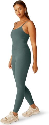 Beyond Yoga Spacedye Uplevel Midi Women’s Jumpsuit - Moisture-wicking - Polyester-lycra Blend - UV Protection Carmel Toffee Heather SM (US Women's 4-6) One Size in Saudi Arabia