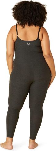 Beyond Yoga Spacedye Uplevel Midi Women’s Jumpsuit - Moisture-wicking - Polyester-lycra Blend - UV Protection Carmel Toffee Heather SM (US Women's 4-6) One Size in Saudi Arabia