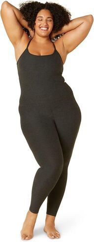Beyond Yoga Spacedye Uplevel Midi Women’s Jumpsuit - Moisture-wicking - Polyester-lycra Blend - UV Protection Carmel Toffee Heather SM (US Women's 4-6) One Size in Saudi Arabia