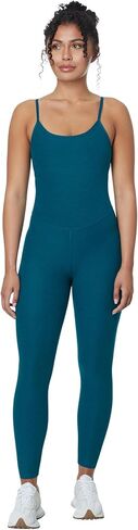 Beyond Yoga Spacedye Uplevel Midi Women’s Jumpsuit - Moisture-wicking - Polyester-lycra Blend - UV Protection Carmel Toffee Heather SM (US Women's 4-6) One Size in Saudi Arabia
