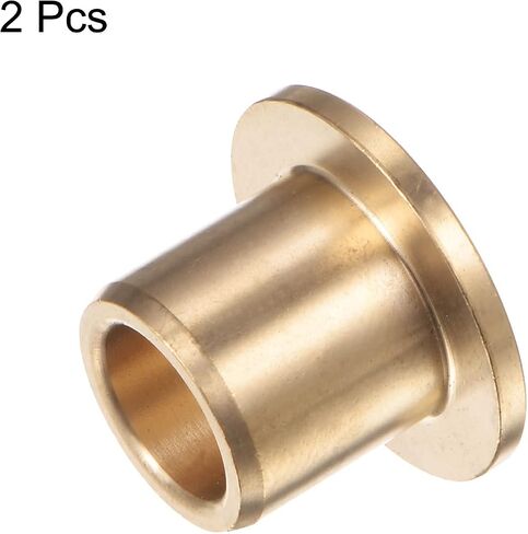 HARFINGTON 2pcs Flange Bearing Sleeve 10mm Bore 14mm OD 15mm Length 2mm Flange Thickness Bronze Bushing Self-Lubricating Bushings Sleeve for Industrial Equipment in Saudi Arabia
