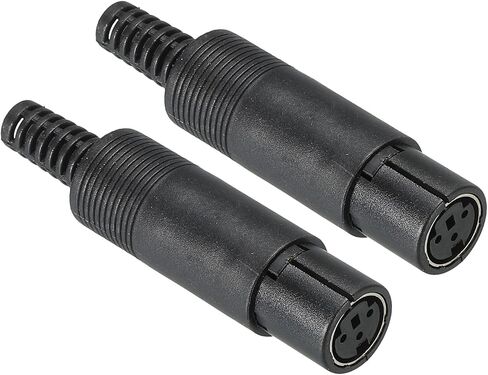 PATIKIL S-Video DIN Mini Female Socket 6 Pin Signal Transmission for TV, DVD Player Pack of 2 in Saudi Arabia