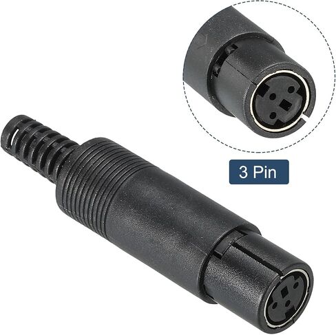PATIKIL S-Video DIN Mini Female Socket 6 Pin Signal Transmission for TV, DVD Player Pack of 2 in Saudi Arabia