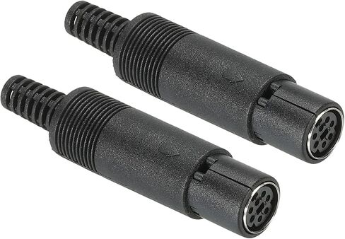 PATIKIL S-Video DIN Mini Female Socket 6 Pin Signal Transmission for TV, DVD Player Pack of 2 in Saudi Arabia