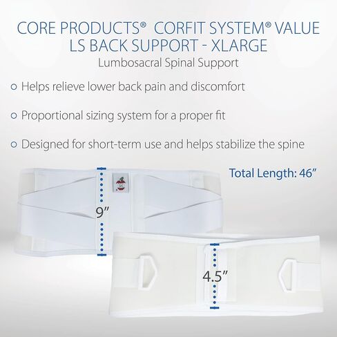 Core Products Corfit LS Value Belt - XLarge in Kuwait