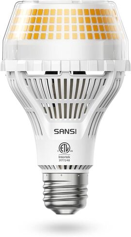 لمبة إضاءة LED مكافئة بقدرة 300 وات من SANSI، لمبة LED غير قابلة للتعتيم بقدرة 5000 لومن A21 مع قاعدة E26، طاقة 30 وات 5000 ك ضوء النهار الأبيض الساطع لورشة العمل المنزلية in Kuwait
