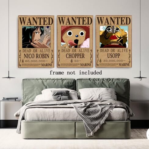 مجموعة ملصقات CZWraithen Anime Wanted من Bounty Wanted ملصقات فنية جدارية ومطبوعات لديكور الغرفة الجمالية والهدايا، مجموعة من 9 قطع مقاس 8 × 12 بوصة غير مؤطرة، طراز 2 in Saudi Arabia