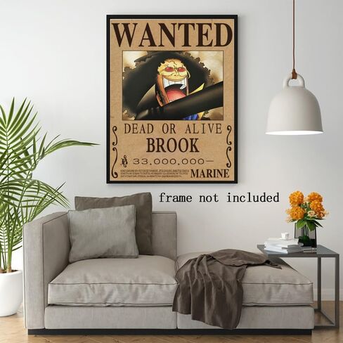 مجموعة ملصقات CZWraithen Anime Wanted من Bounty Wanted ملصقات فنية جدارية ومطبوعات لديكور الغرفة الجمالية والهدايا، مجموعة من 9 قطع مقاس 8 × 12 بوصة غير مؤطرة، طراز 2 in Saudi Arabia
