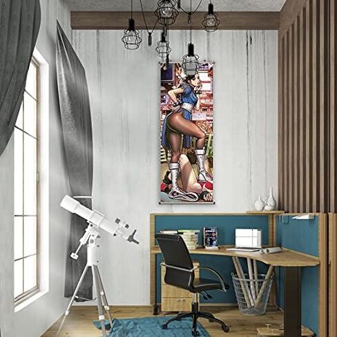 ملصق CosInStyle Anime Scroll لنمط الشخصية - مطبوعات قماشية 100 سم × 40 سم | هدية مميزة وفنية لموضوع الرسوم المتحركة | لعبة يابانية معلقة على جدار الفن ديكور الغرفة in Kuwait