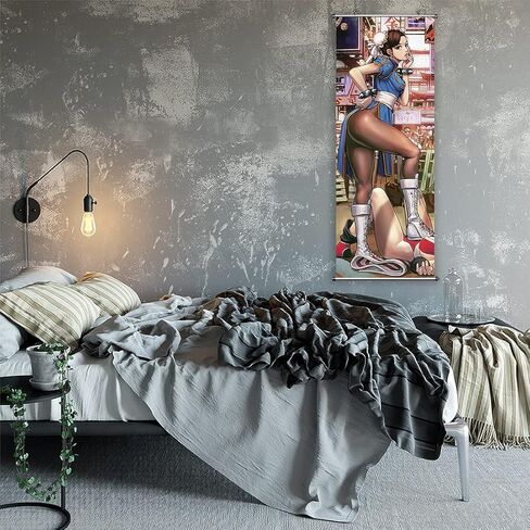 ملصق CosInStyle Anime Scroll لنمط الشخصية - مطبوعات قماشية 100 سم × 40 سم | هدية مميزة وفنية لموضوع الرسوم المتحركة | لعبة يابانية معلقة على جدار الفن ديكور الغرفة in Kuwait