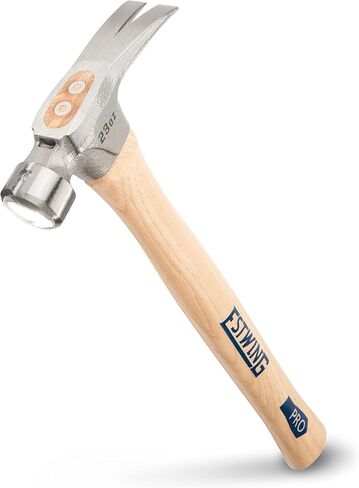 Estwing Pro California Hammer, Forged Alloy Steel Head, Hickory Handle, 23.0 oz, Smooth Face - Claw Hammer in Kuwait